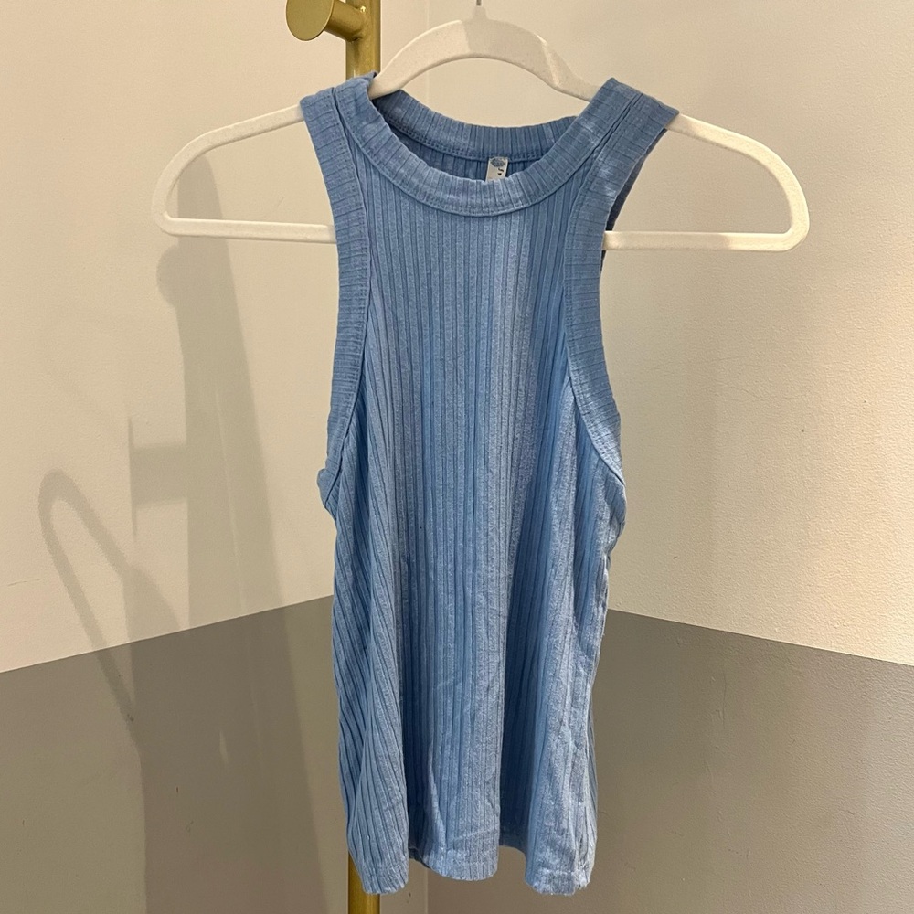 Free People FP Movement Periwinkle Ribbed Tank Top